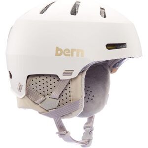 Bern Macon 2.0 Adjustable Adult Ski Snowboard Helmet - Matte White, Small Size